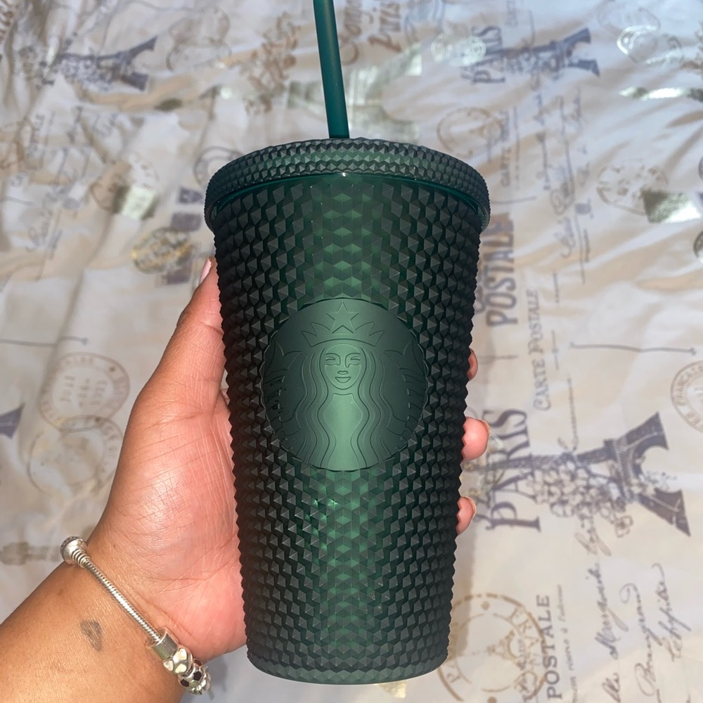Starbucks green studded cup